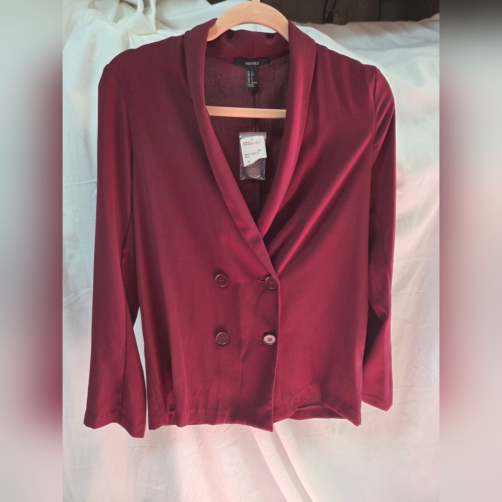 Forever 21 Burgundy Blazer